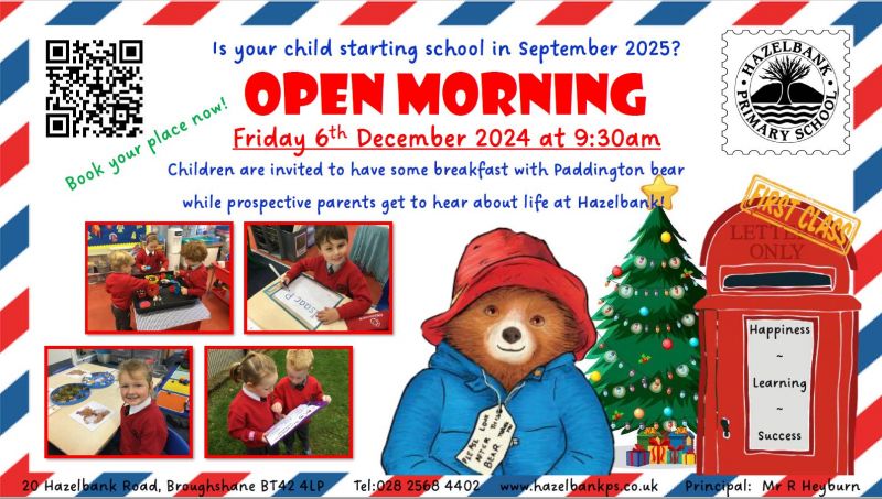 OPEN MORNING 6th December